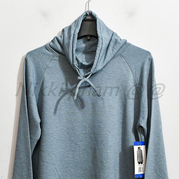 NWT 32 Degrees ladies Funnel Neck Pullover in  iron curtain - Picture 3 of 5